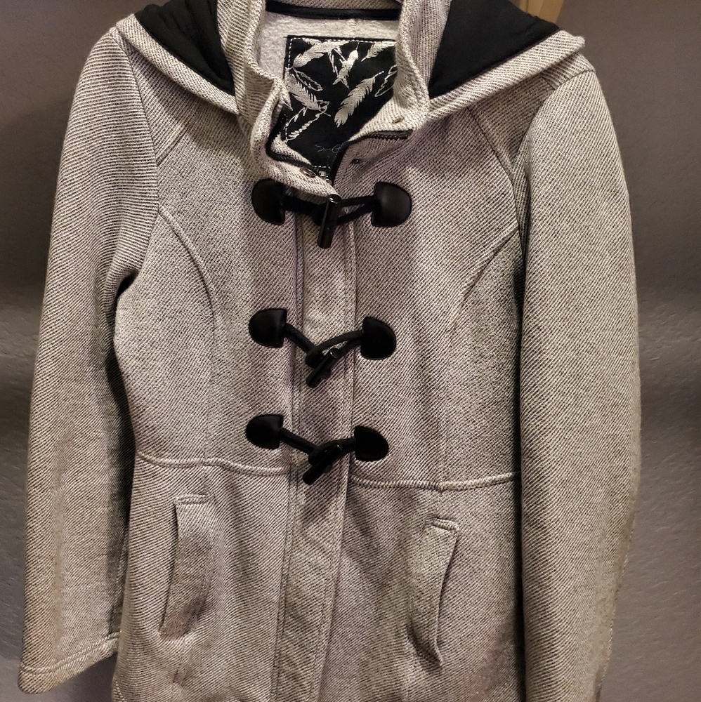 Womens Medium hooded fleece jacket